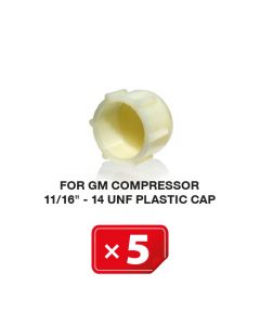 UNF Plastic Kapje voor GM Compressor11/16"-14 (5 st.)