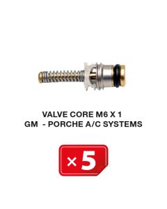 Ventiel kern M6 x 1  voor GM-Porsche Airco systemen (5 st.)