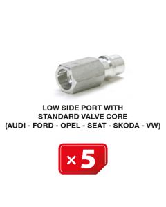 Nippel Lagedruk zijde met lang standaard ventiel (Audi-Ford-Opel-Seat-Skoda-VW) (5 st.)