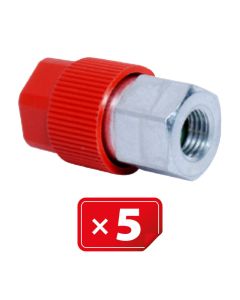 Retrofit Adapter 3/16" SAE Hogedruk zijde. Set van 5 stuks