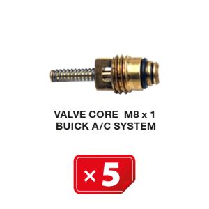 Ventiel kern M8 x 1 voor Buick Airco systemen (5 st.) Ventiel kern M8 x 1 voor Buick Airco systemen (5 st.)